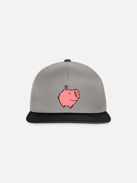 little pig - Snapback Cap - graphite/black