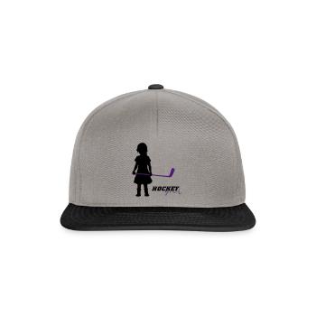 Hockey Girl I - Snapback Cap - Graphit/Schwarz - Vorne