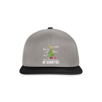 Christmas Math GeomeTree - Snapback Cap - Graphit/Schwarz - Vorne