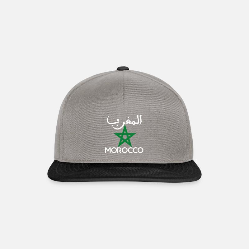Marokko - Snapback Cap - Graphit/Schwarz