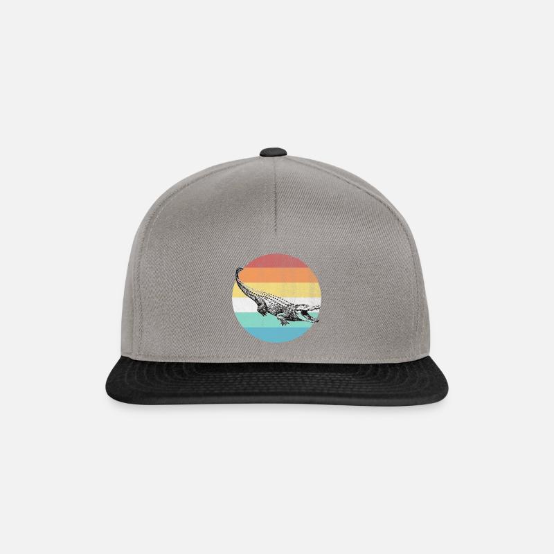 Krokodil - Snapback Cap - Graphit/Schwarz