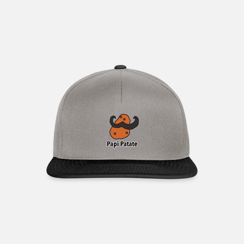 Papi Patate - Casquette snapback - gris graphite/noir