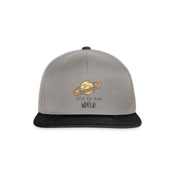 OUT WORLD AWAY EARTH SATURN PLANET UNIVERSE PLANETS - Snapback Cap - graphite/black - Front