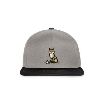 Le renard élégant - Casquette snapback - gris graphite/noir - Devant