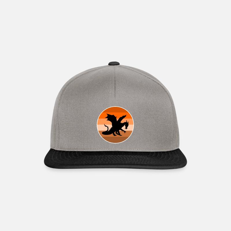 Drache - Snapback Cap - Graphit/Schwarz