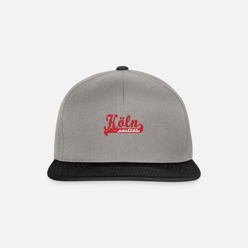 Köln - Snapback Cap - Graphit/Schwarz