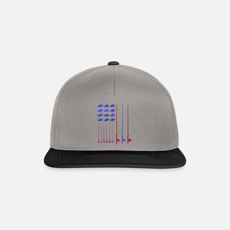 Angeln - Snapback Cap - Graphit/Schwarz