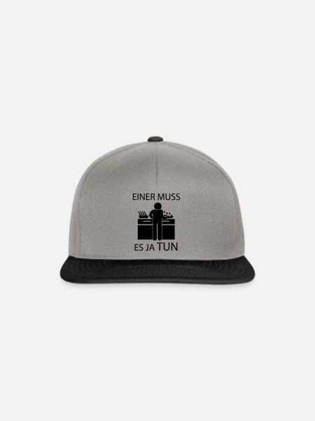 Abwaschen - Snapback Cap - Graphit/Schwarz