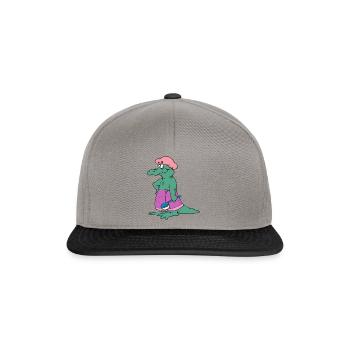 salle de bain bath baignoire bathtube shower douche3 - Casquette snapback - gris graphite/noir - Devant
