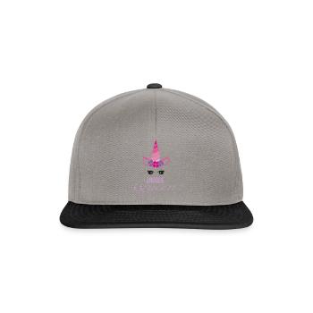 Unique Queen Unicorn - Snapback Cap - graphite/black - Front