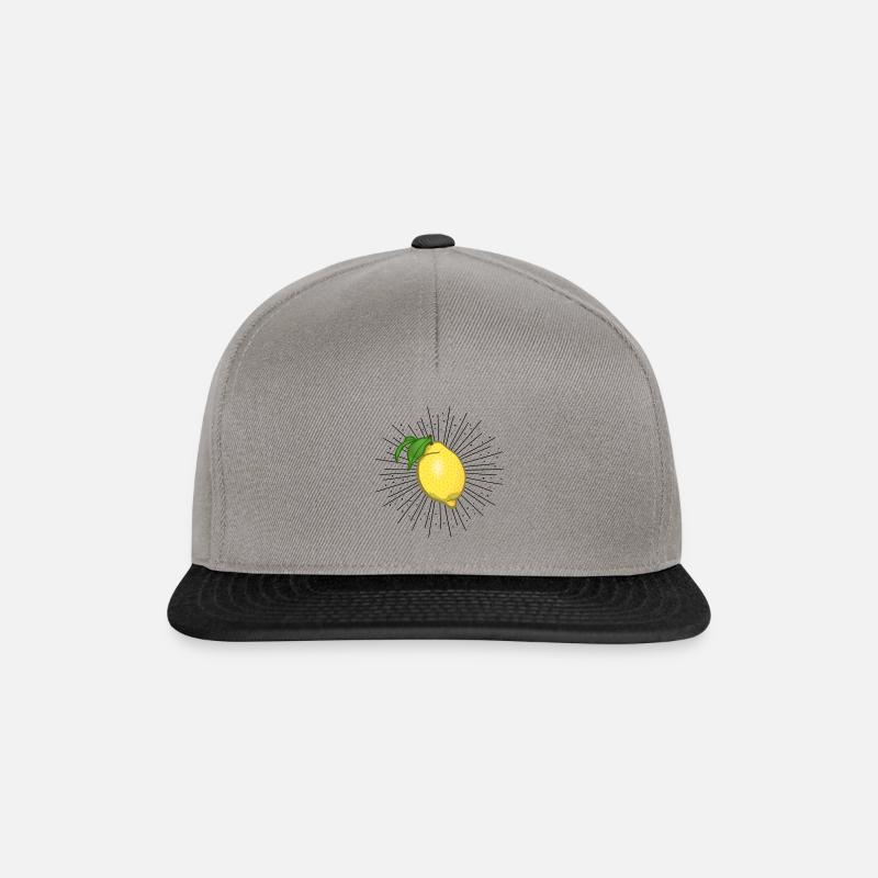 Citron - Casquette snapback - gris graphite/noir