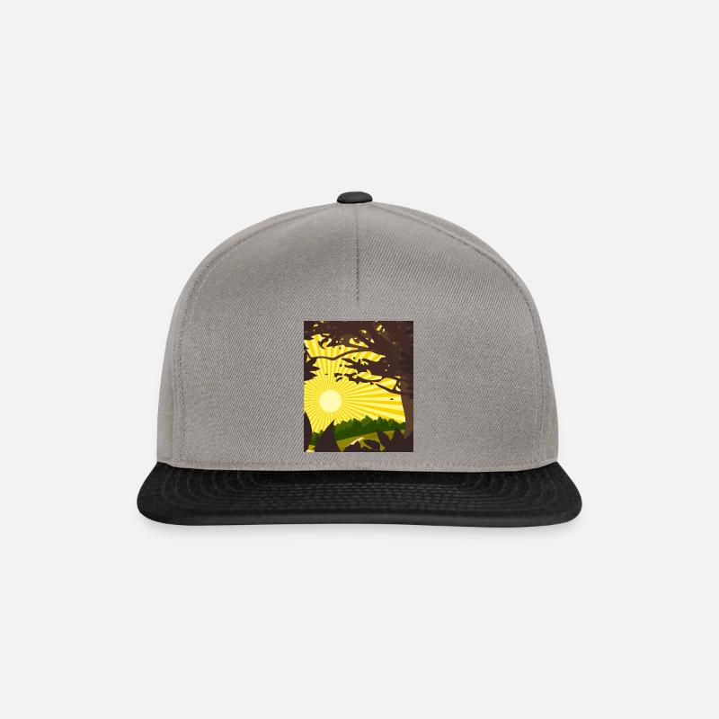 nature - Casquette snapback - gris graphite/noir