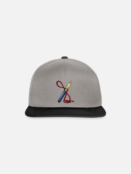 E-Zigarette elektronische Zigarette Raucher - Snapback Cap - Graphit/Schwarz