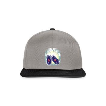 On the Eight Day God created Energy Drink - Snapback Cap - graphite/black - Front