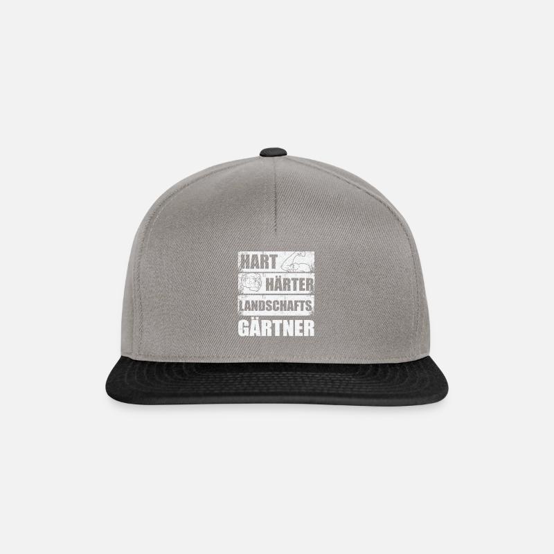 Hart Härter Landschaftsgärtner Garten Gärtner - Snapback Cap - Graphit/Schwarz