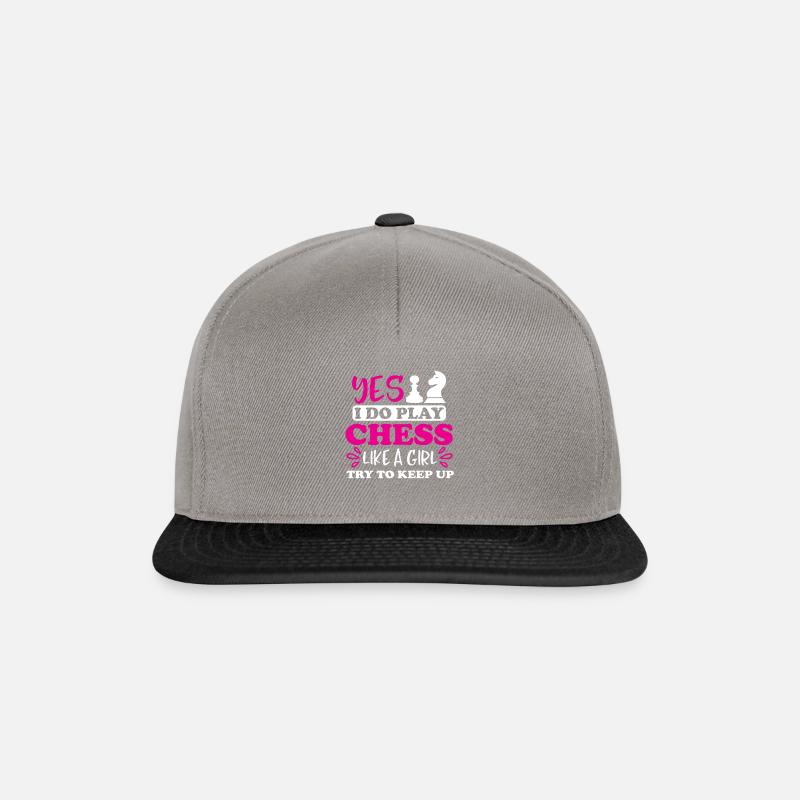 Schach - Snapback Cap - Graphit/Schwarz
