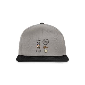 Bicycle Parts - Cyclists - Snapback Cap - graphite/black - Front
