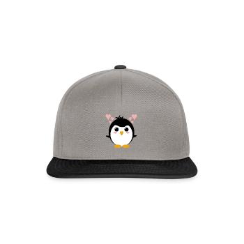 Pingouin - Casquette snapback - gris graphite/noir - Devant
