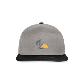 navigation à voile - Casquette snapback - gris graphite/noir - Devant