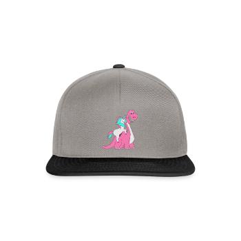 Licorne Dino - Casquette snapback - gris graphite/noir - Devant