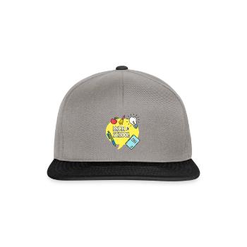 Ferien vorbei es geht wieder los! Ab ins neue Jahr - Snapback Cap - Graphit/Schwarz - Vorne