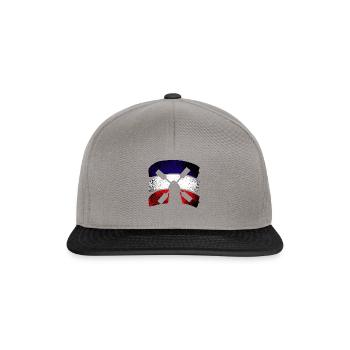 Cadeau d'art pays néerlandais moulin à vent - Casquette snapback - gris graphite/noir - Devant