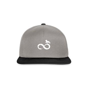 Isländer Islandpferde Pony Pferde Forever Infinity - Snapback Cap - Graphit/Schwarz - Vorne
