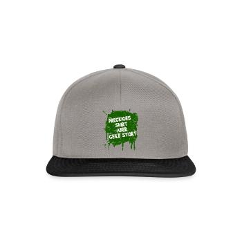 Saletés Sale sale saleté Histoire CV - Casquette snapback - gris graphite/noir - Devant