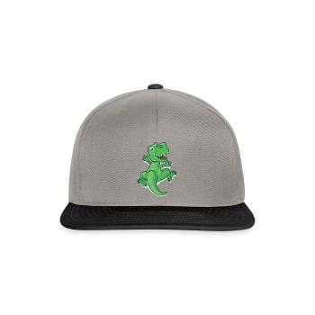 Climb Dino - Snapback Cap - graphite/black - Front