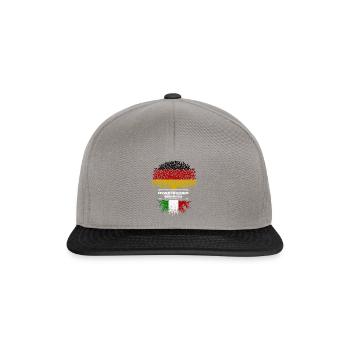 Grandi Allemagne Né Italie Cadeau - Casquette snapback - gris graphite/noir - Devant