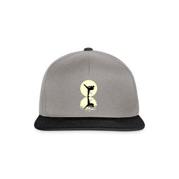 Moon Capoeira Tshirt - Snapback Cap - Graphit/Schwarz - Vorne