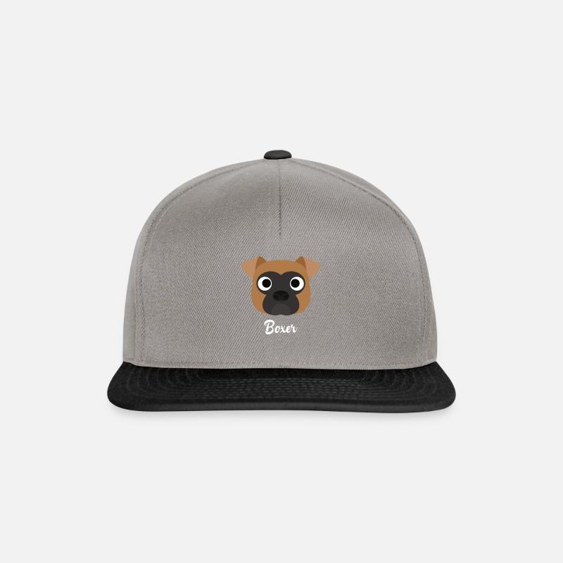 Boxer - Boxer Hund - Snapback Cap - Graphit/Schwarz