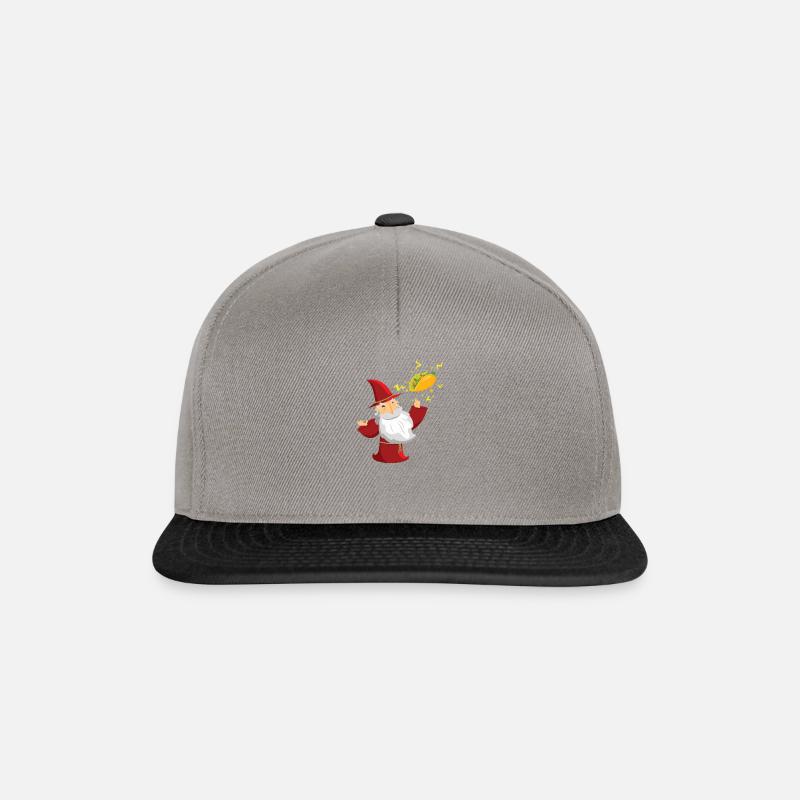 Taco Wizard - Casquette snapback - gris graphite/noir
