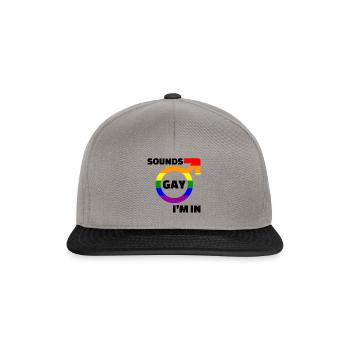 Paix mondiale femmes droits humains non gay gay lesbienne - Casquette snapback - gris graphite/noir - Devant