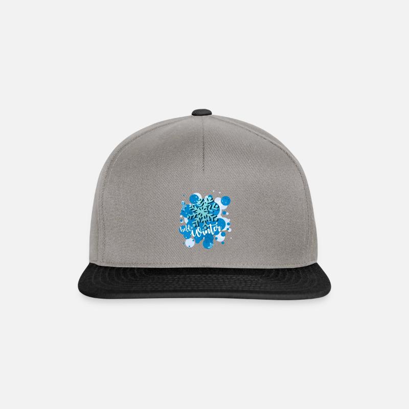 Hello Winter - Snapback Cap - Graphit/Schwarz