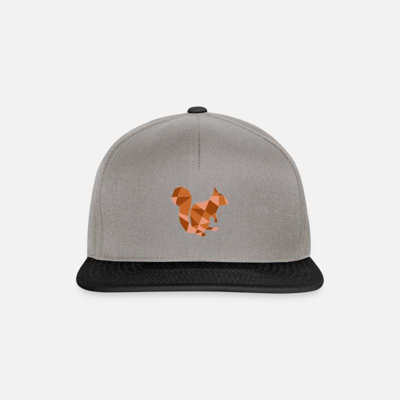 écureuil - Casquette snapback - gris graphite/noir