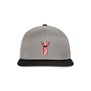 Dancing Bacon T-Shirt Funny Food Dancer Food Lover - Snapback Cap - graphite/black - Front