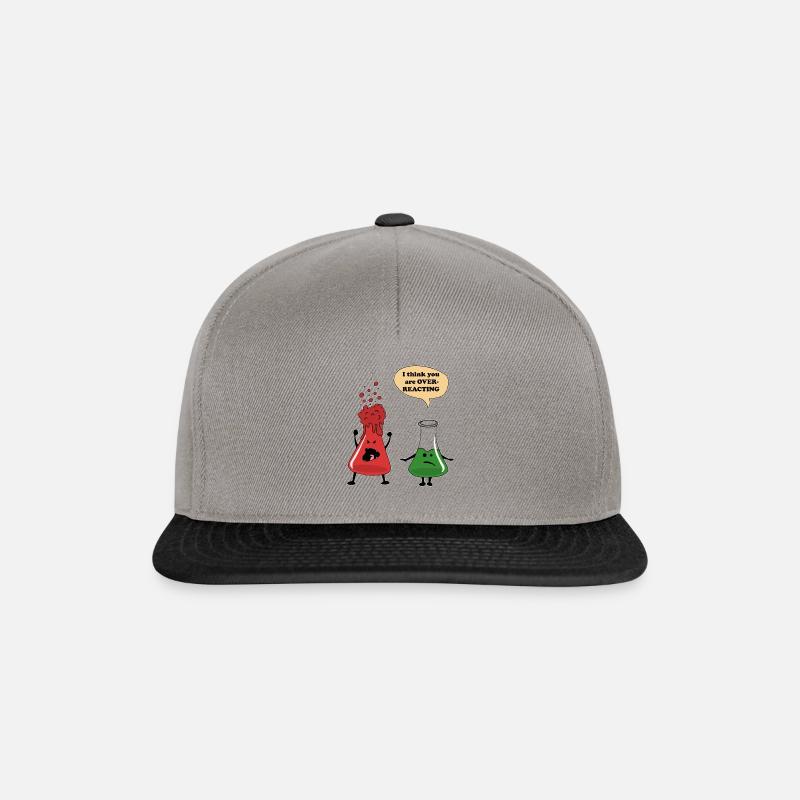 Conception de thé en tube à essai Science - Casquette snapback - gris graphite/noir