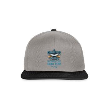 Smoking smoker smoking cigarette gift - Snapback Cap - graphite/black - Front