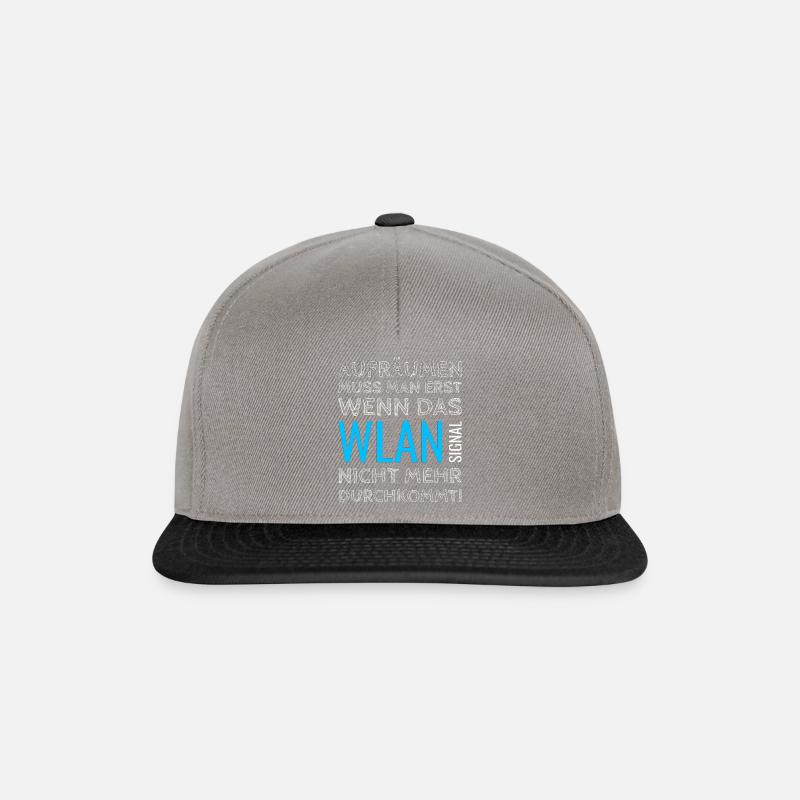 Wi-Fi tidying up teens - Snapback Cap - graphite/black