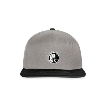 Yin yang - Snapback Cap - graphite/black - Front