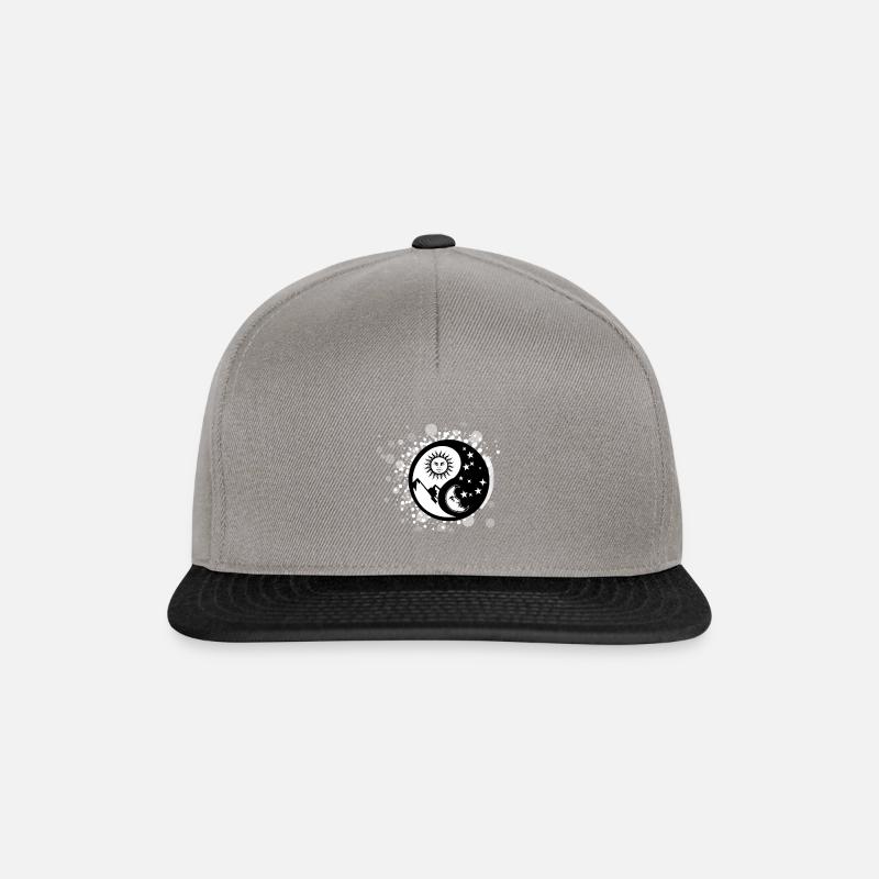 Yin Yang - Casquette snapback - gris graphite/noir