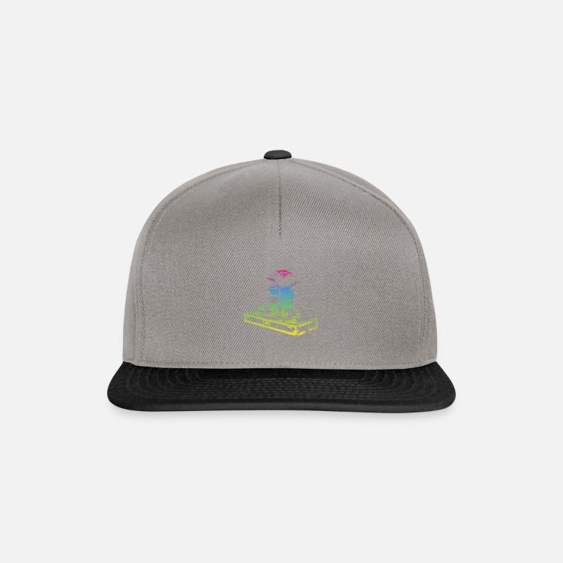 Cool Vintage Music Producers DJ Cat - Snapback Cap - graphite/black