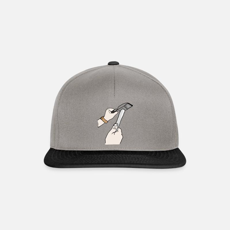 Hammer und Meißel - Snapback Cap - Graphit/Schwarz