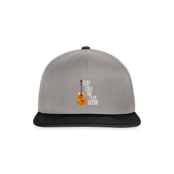 Chemise de guitare - Casquette snapback - gris graphite/noir - Devant