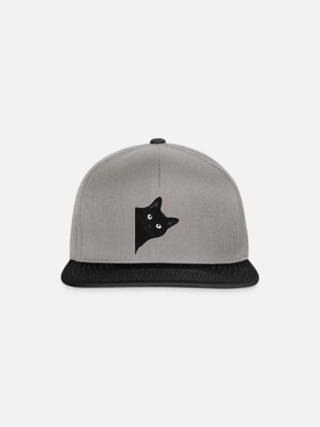 Katze - Snapback Cap - Graphit/Schwarz