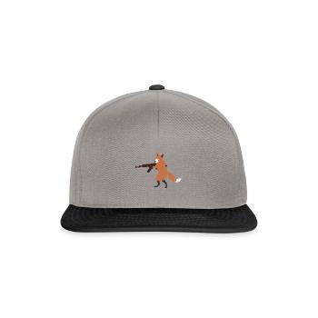 Foxes Fight Back Animal Rights Hunting - Snapback Cap - graphite/black - Front