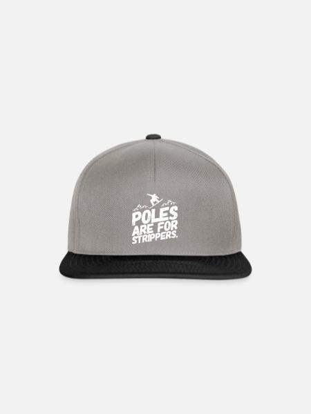 Snowboarding Snowboard Snowboarder Stripper - Snapback Cap - Graphit/Schwarz
