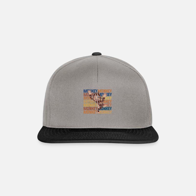 Singe singe singe singe - Casquette snapback - gris graphite/noir