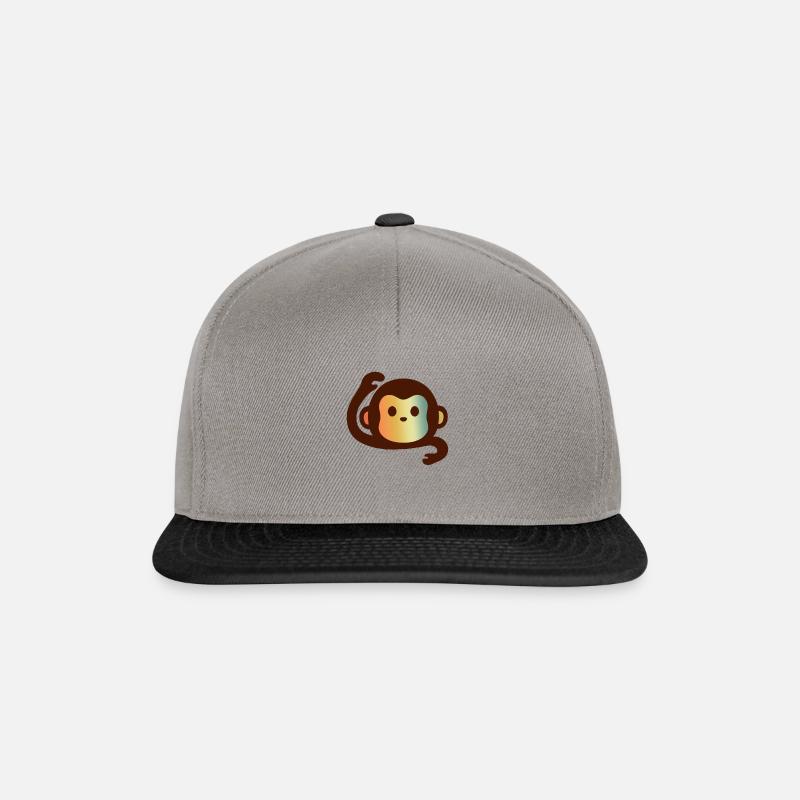 MONKEY MONKEY MONKEY MONKEY - Snapback Cap - Graphit/Schwarz